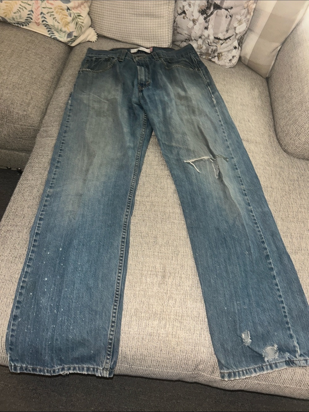 Levi's Men's Faded Blue Straight Jeans - Picture 1 of 11